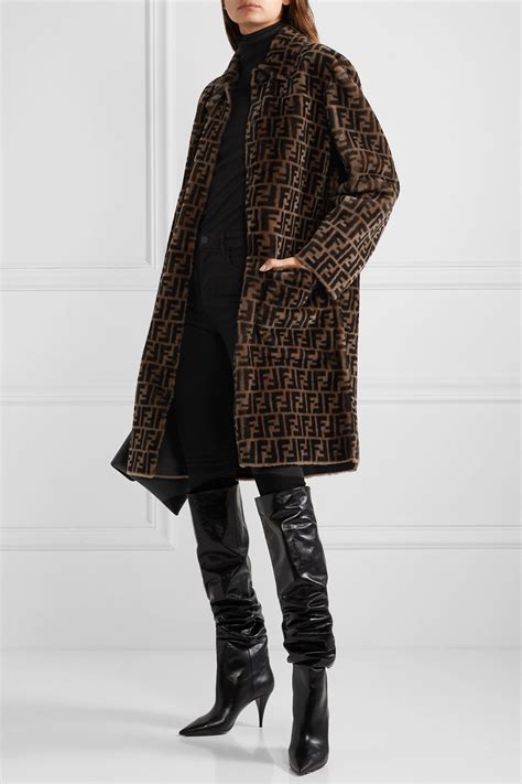 fendi reversible fur coat|fendi women' s trench coats.